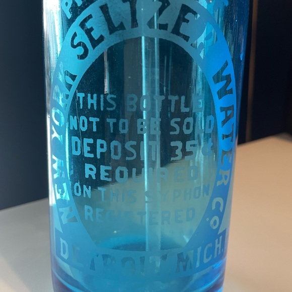 Vintage Glass Seltzer Bottle - Picture 2 of 3